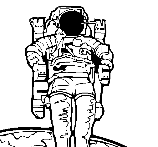 Disegno di Astronauta  da Colorare