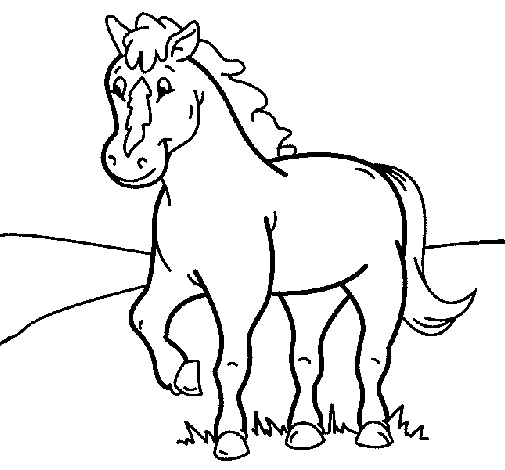 Disegno di Cavallo 4 da Colorare
