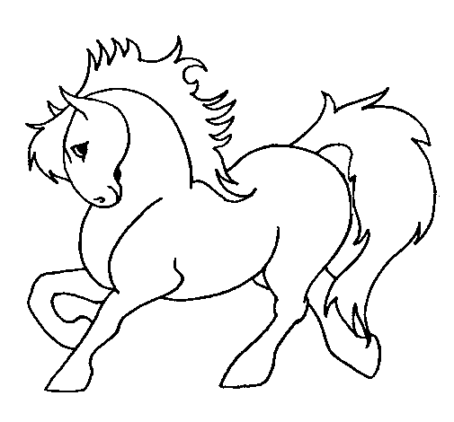 Disegno di Cavallo robusto  da Colorare