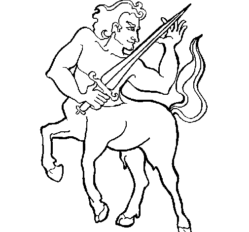 Disegno di Centauro  da Colorare