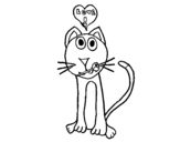 Dibujo de Gatto innamorato