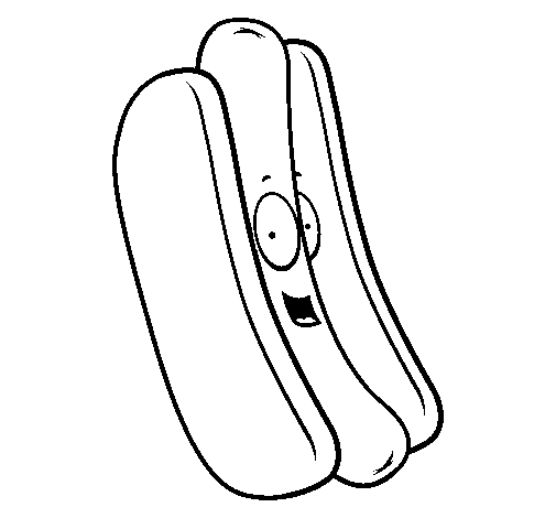 Disegno di Hot dog da Colorare