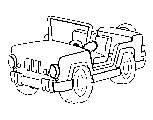 Disegno di Jeep da Colorare