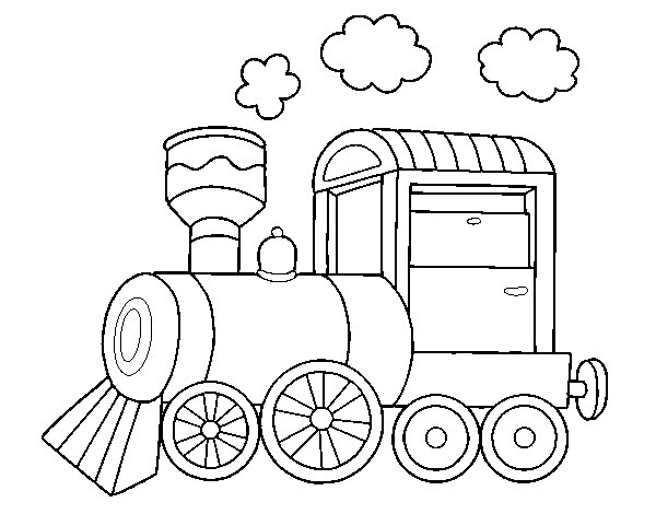 Disegno di Locomotiva a vapore da Colorare