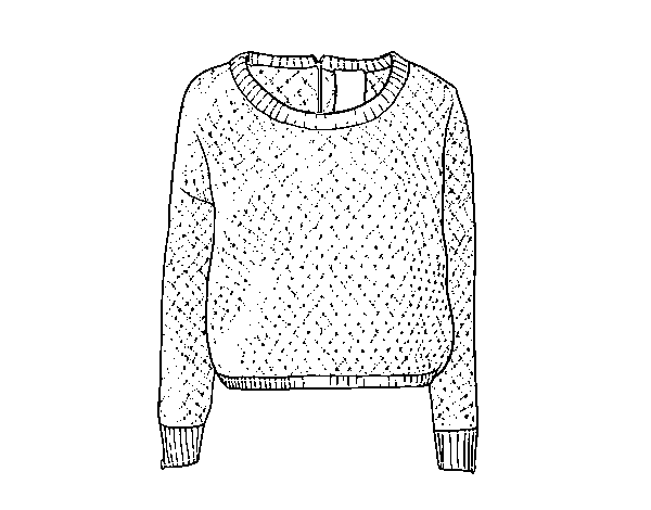 Disegno di Maglione di lana da Colorare