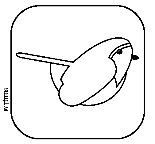 Disegno di Uccello II da Colorare