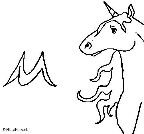 Disegno di Unicorno  da Colorare