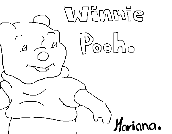 Disegno di Winnie Pooh da Colorare