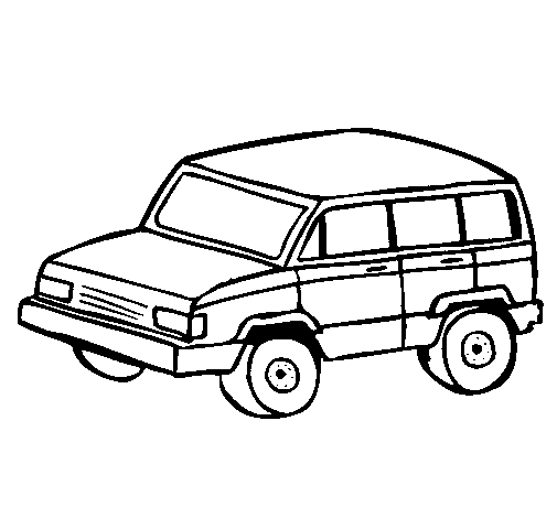 Disegno di Auto 4x4 da Colorare