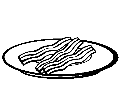 Disegno di Bacon da Colorare