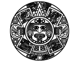 Disegno di Calendario azteco da colorare