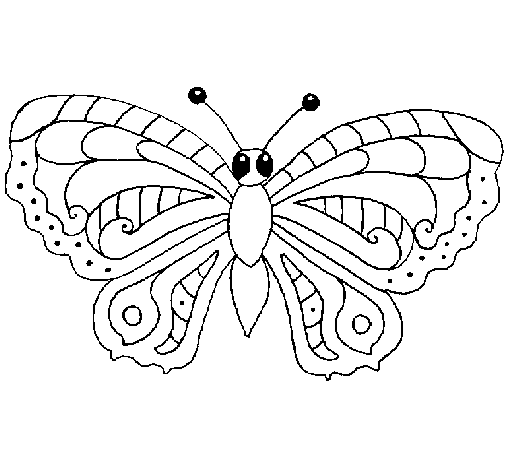 Disegno di Farfalla 3a da Colorare