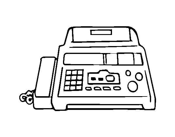 Disegno di Fax da Colorare