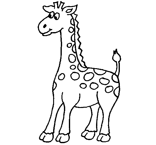 Disegno di Giraffa 4 da Colorare
