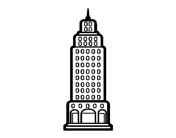 Disegno di Grattacielo da Colorare