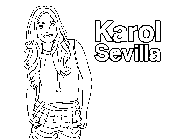 Disegno di Karol Sevilla da Colorare