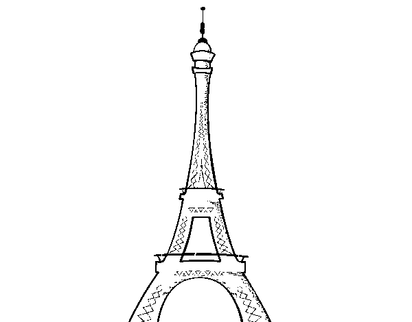 Disegno di La torre Eiffel da Colorare