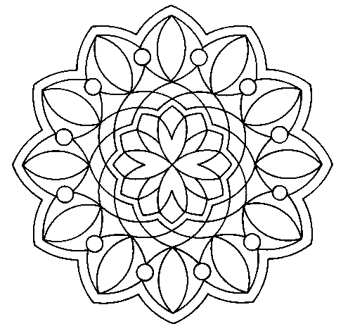 Disegno di Mandala 3 da Colorare