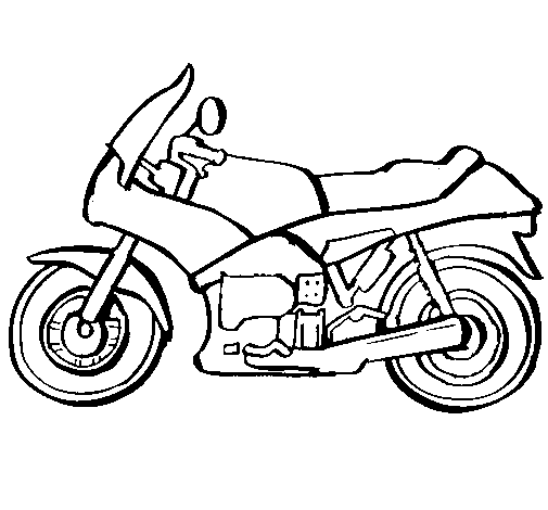 Disegno di Motocicletta  da Colorare