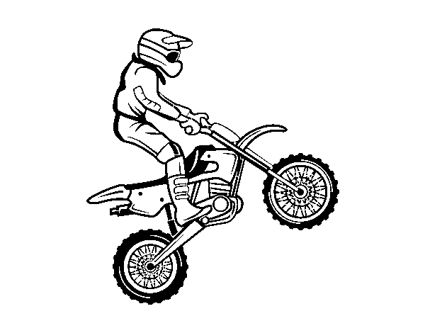 Disegno di Motocicletta il trial da Colorare