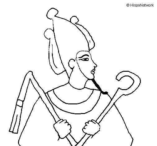 Disegno di Osiris da Colorare
