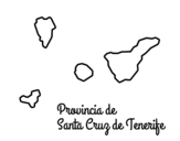 Disegno di Provincia di Santa Cruz de Tenerife  da colorare