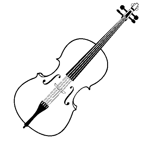 Disegno di Violino da Colorare