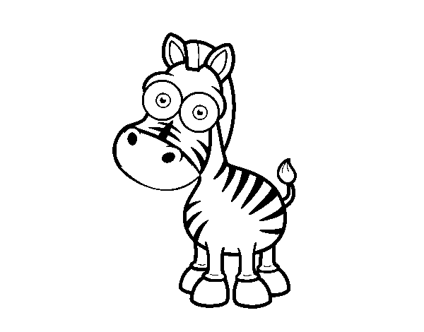 Disegno di Zebra di Grévy da Colorare